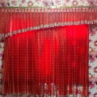 پرده حریر برای ۲پنجره