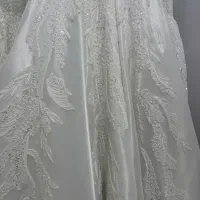 لباس عروس در حد نو دکلته دو بندی دامن ساتن شاین|لباس|شیراز, قصرالدشت|دیوار