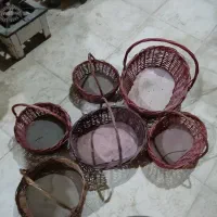 سبد حصیری|صنایع دستی و سایر لوازم تزئینی|شیراز, شاپورجان|دیوار