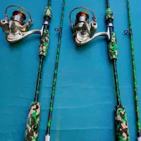 چوب و چرخ ماهیگیری چریکی توپر قدرتی نشکن فوق زیبا