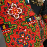 پلیوار چهار پر آیینه ، گل زی آستین|لباس|خاش, |دیوار