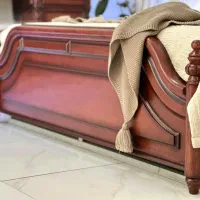 سرویس تخت‌ خواب دونفره مدل کاجی تمام چوب هومیسو|تخت و سرویس خواب|تهران, شهرک طالقانی|دیوار