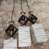 لوستر 3 شاخه و ست همان یک عدد تک شاخه