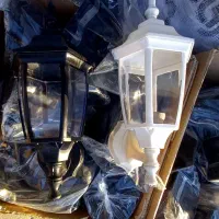 چراغ خمره ای دیواری، آویز، سرلوله، رنگ مشگی وسفید