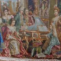 تابلوفرش دستبافت پیانوزن|تابلو فرش|سهند, |دیوار