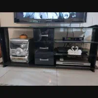 میز تلفزین شیشه ایی