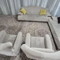 مبلمان ۷ نفره راحتی|مبلمان خانگی و میز عسلی|فرخشهر, |دیوار