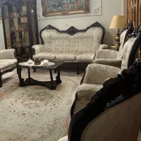 مبلمان چوب   پزیرایی و نهار خوری و ویترین ست|مبلمان خانگی و میز عسلی|منجیل, |دیوار