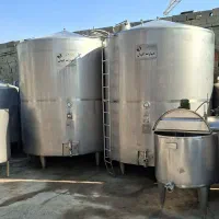 فروش تانکر استیل 15000لیتری دوجداره میکسر بغل مخزن
