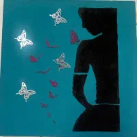 تابلودکوراتیو برجسته (طرح پروانه)
