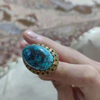 فیروزه نیشابوری رگه عنکبوتی فوق کلکسیونی قلم خورده|جواهرات|تهران, آرژانتین|دیوار