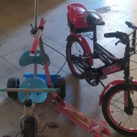دوچرخه 16 و سه چرخه کودک و اسکوتر