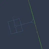 زمین واقع در شهرک صنعتی راین روبه روی پمپ بنزین