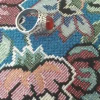 انگشتر عقیق یمنی سنگ اصیل کمیاب