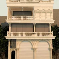 بنای نما سنگ سرامیک موزاییک