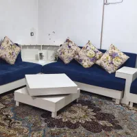 مبل ال ۷نفره بامیزوعسلی|مبلمان خانگی و میز عسلی|کرمانشاه, |دیوار