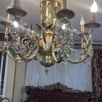 یک جفت لوستر برنز ۸ شاخه|لوستر و چراغ آویز|اصفهان, سیچان|دیوار