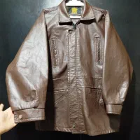 حراج کت وکاپشن چرم طبیعی وکت شلواروپولیور