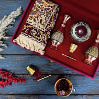 پک هدیه زعفران و صنایع دستی شاهکار