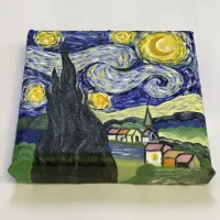 تابلو شب پرستاره|تابلو، نقاشی، عکس|قم, انصار‌الحسین|دیوار