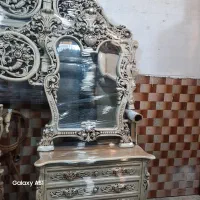 سرویس خواب دونفره چوب راش نونو مناسب جهیزیه|تخت و سرویس خواب|مشکیندشت, |دیوار