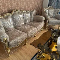 مبل استیل ۹ نفره +میز نهارخوری ۸ نفره چوب راش|مبلمان خانگی و میز عسلی|تهران, فردوس|دیوار