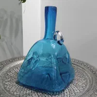 تنگ شیشه ای آبی ابگینه