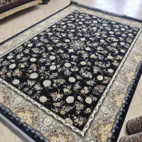 دو تخته فرش ۹ متری ۱۲۰۰ شانه سورمه ای تک سایز
