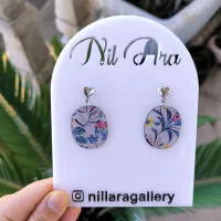 گوشواره طرح گل رزینی|جواهرات|ساری, |دیوار