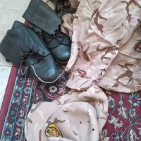 پوتین سربازی هم نووهم کارکردسایز۴۴و۴۵ولباسش کارکرد