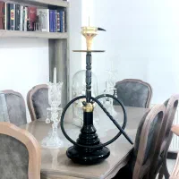 قلیان عربی تمام فلزی مارک کارمانیا اصل قد ۷۵ سانت