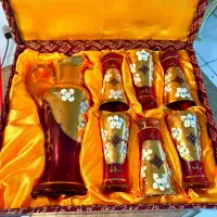 کریستال اگرمن طلاکوب آکبندآنتیک قدیمی جهیزیه دکوری|ظروف سرو و پذیرایی|تهران, پونک|دیوار