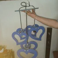 لوستر سقفی ۳ تایی مدل قلبی عالی|لوستر و چراغ آویز|پرند, فاز ۱|دیوار