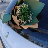 دسته گل های روبانی زیبا|گل مصنوعی|کرمان, |دیوار