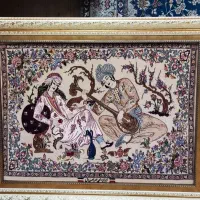 فرش و تابلو فرش دستباف چله ابریشم|فرش|تبریز, |دیوار