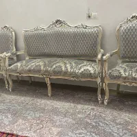 مبل استیل کلاسیک ۷ نفره چوب راش