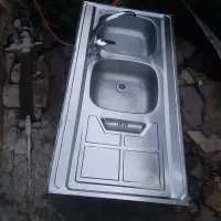 سینک دو قلو با شیر