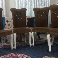 صندلی میزغذاخوری قهوهای تیره|میز و صندلی غذاخوری|ری, دولتآباد|دیوار