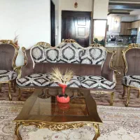 مبل ومیزنهارخوری چوب گردو کلاسیک