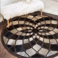 فرش پوست تکه دوزی از پوست طبیعی(کلاژ)