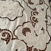 رومیزی کرم رنگ|پرده، رانر، رومیزی|هشتگرد, هشتگرد قدیم|دیوار