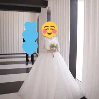لباس عروس عربی سایز ۳۶ ۳۸