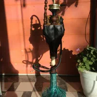 قلیان بیست درجهان تنه بلند عتیقه