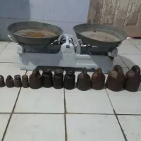 گیف....ترازو همراه با ۳۰ کیلو وزنه‌