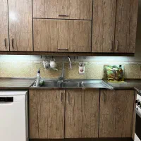 کابینت ام دی اف به همراه هود|کتابخانه، شلف، قفسههای دیواری|اصفهان, فرهنگیان|دیوار