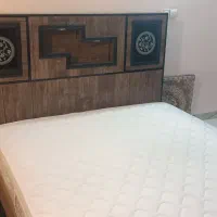 تخت دو نفره تمام ام دی اف با تشک رویا