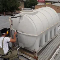 تعمیر و جوشکاری مخزن پلی اتیلن  پلاستیکی منبع آب