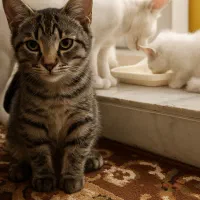 چندتا گربه رنگی با نمک که یک رگشون پرشین هست|گربه|بردسکن, |دیوار