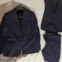 کت و جلیقه و شلوار سرمه ای برند polo parkسایز ۴۸