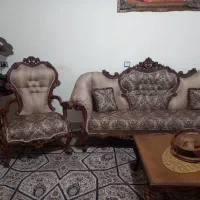 مبل سلطنتی ۷ نفره چوب راش|مبلمان خانگی و میز عسلی|خرمآباد, |دیوار